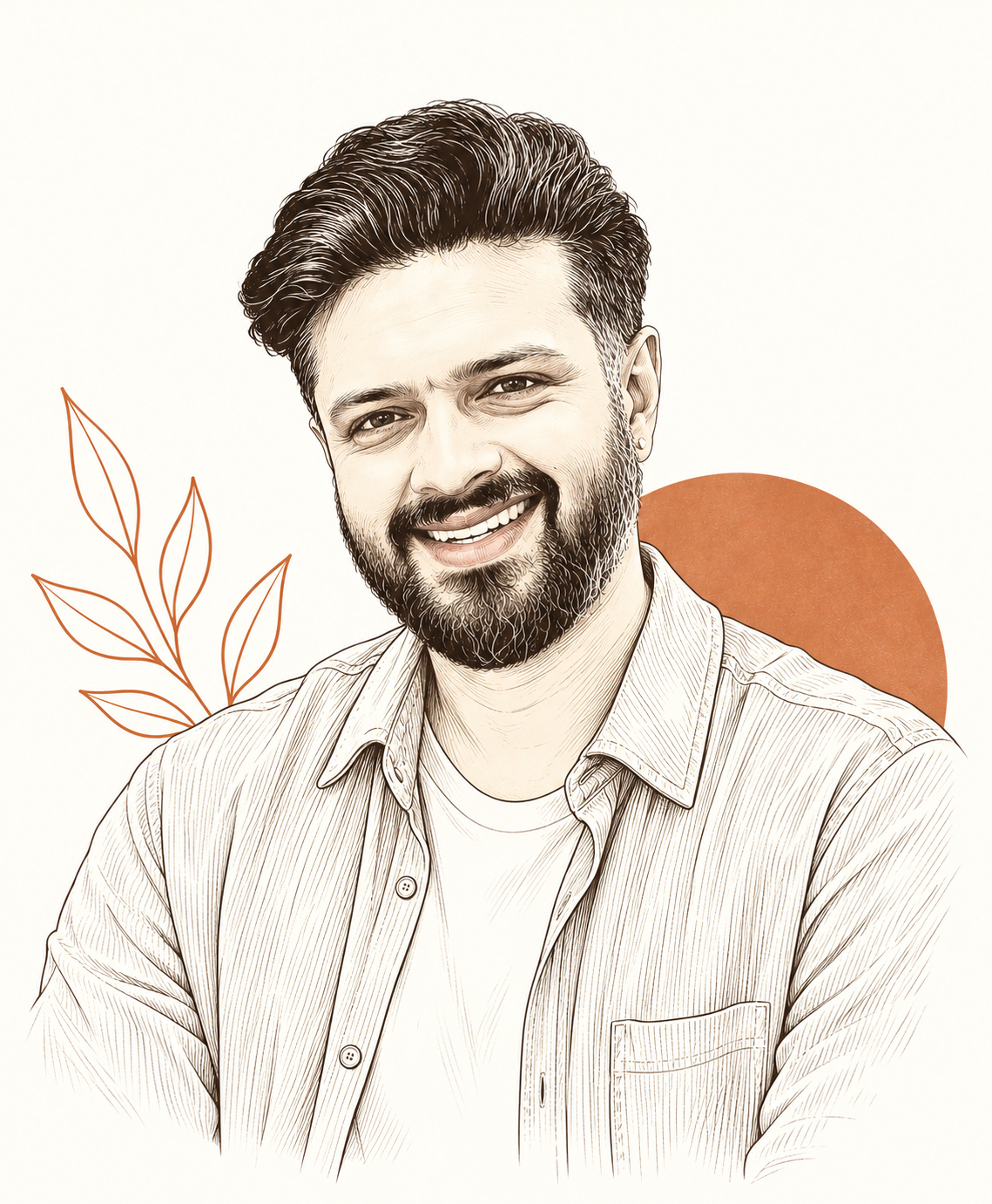 Portrait of Aman Ahmed, former chef, hospitality professional, and photographer